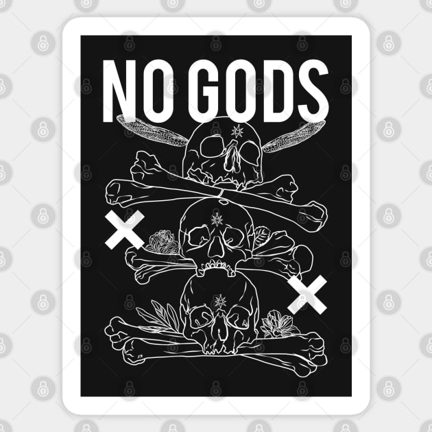 No Gods Sticker by LadyMorgan